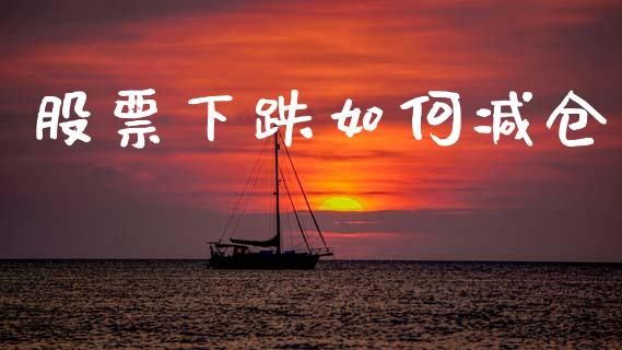 股票下跌如何减仓_https://wap.lxcailiao.com_财务管理_第1张