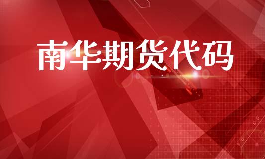 南华期货代码_https://wap.lxcailiao.com_财务管理_第1张
