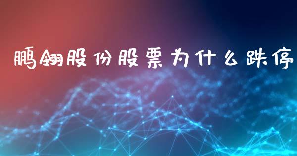鹏翎股份股票为什么跌停_https://wap.lxcailiao.com_融资担保_第1张