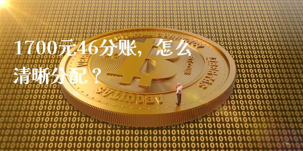 1700元46分账，怎么清晰分配？_https://wap.lxcailiao.com_财务管理_第1张