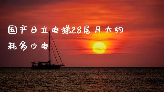 国产日立电梯28层月大约耗多少电_https://wap.lxcailiao.com_财务管理_第1张