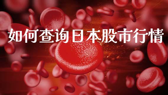 如何查询日本股市行情_https://wap.lxcailiao.com_融资担保_第1张