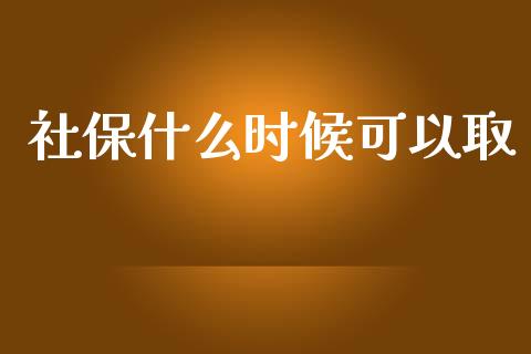 社保什么时候可以取_https://wap.lxcailiao.com_财务管理_第1张