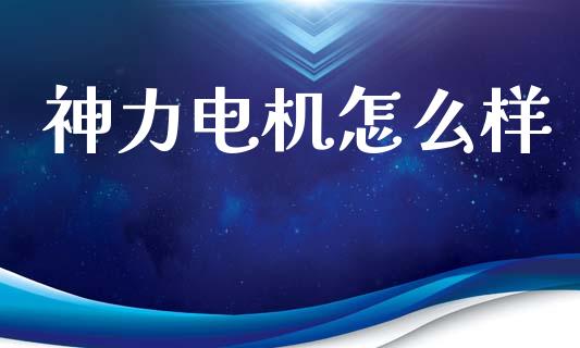 神力电机怎么样_https://wap.lxcailiao.com_金融监管_第1张