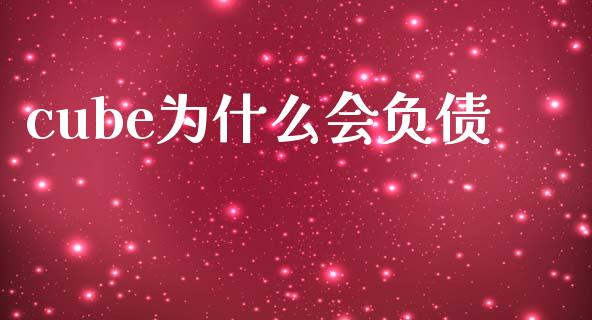 cube为什么会负债_https://wap.lxcailiao.com_股权投资_第1张
