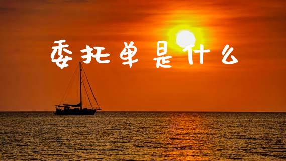 委托单是什么_https://wap.lxcailiao.com_融资担保_第1张