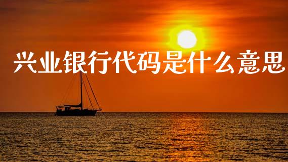 兴业银行代码是什么意思_https://wap.lxcailiao.com_股权投资_第1张
