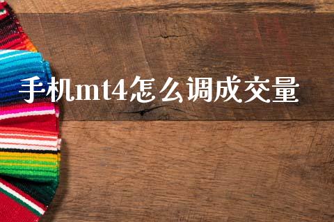 手机mt4怎么调成交量_https://wap.lxcailiao.com_股权投资_第1张