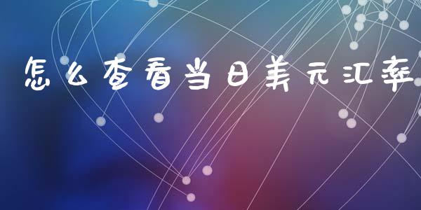 怎么查看当日美元汇率_https://wap.lxcailiao.com_股权投资_第1张