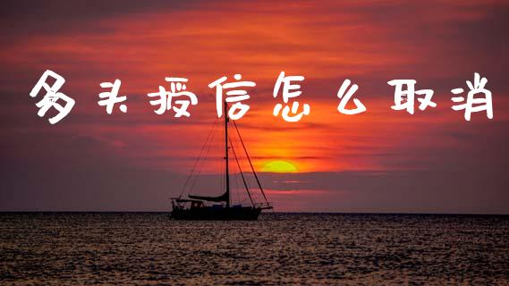 多头授信怎么取消_https://wap.lxcailiao.com_融资担保_第1张