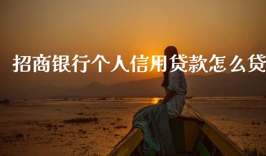 招商银行个人信用贷款怎么贷_https://wap.lxcailiao.com_股权投资_第1张