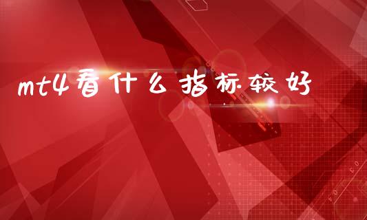 mt4看什么指标较好_https://wap.lxcailiao.com_财务管理_第1张