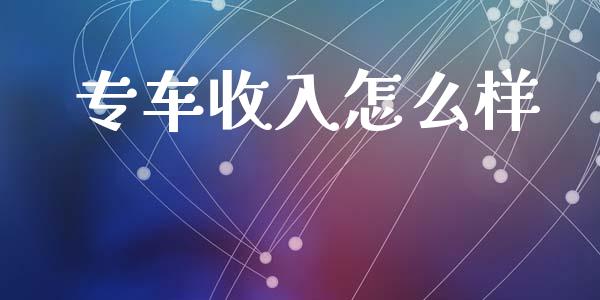 专车收入怎么样_https://wap.lxcailiao.com_财务管理_第1张