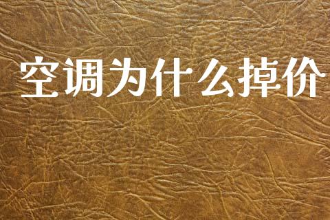 空调为什么掉价_https://wap.lxcailiao.com_金融监管_第1张
