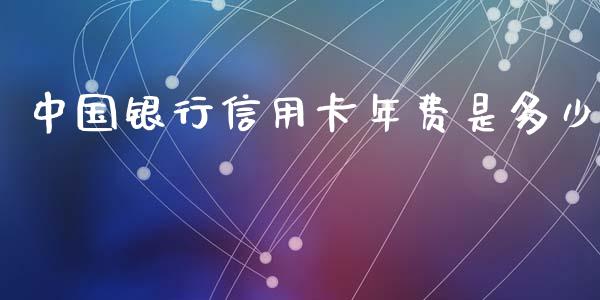 中国银行信用卡年费是多少_https://wap.lxcailiao.com_融资担保_第1张