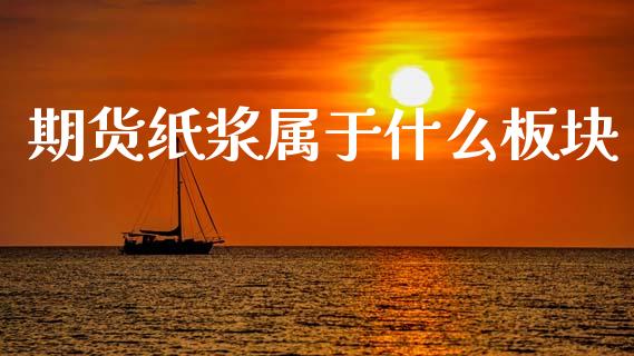 期货纸浆属于什么板块_https://wap.lxcailiao.com_财务管理_第1张