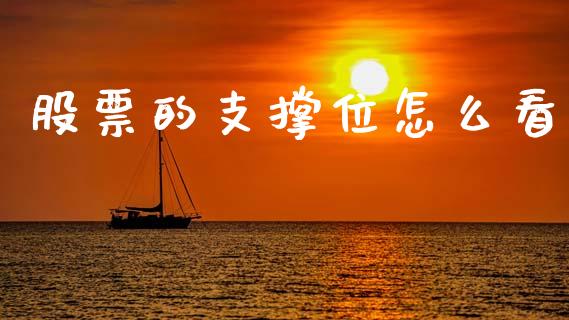 股票的支撑位怎么看_https://wap.lxcailiao.com_股权投资_第1张