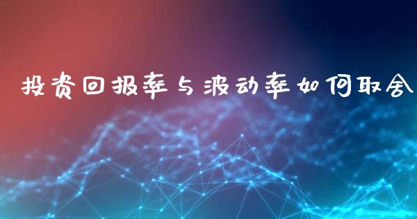 投资回报率与波动率如何取舍_https://wap.lxcailiao.com_融资担保_第1张