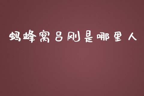 蚂蜂窝吕刚是哪里人_https://wap.lxcailiao.com_股权投资_第1张