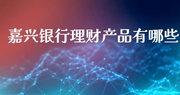 嘉兴银行理财产品有哪些_https://wap.lxcailiao.com_金融监管_第1张
