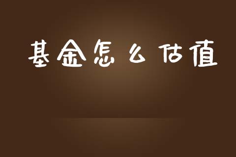基金怎么估值_https://wap.lxcailiao.com_股权投资_第1张