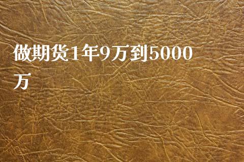 做期货1年9万到5000万_https://wap.lxcailiao.com_融资担保_第1张