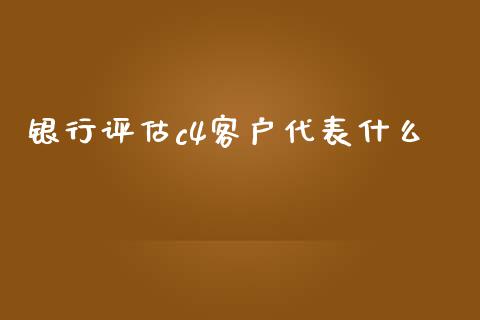 银行评估c4客户代表什么_金融监管_第1张_金融监管_融资担保_财务管理_股权投资 银行评估c4客户代表什么_https://wap.lxcailiao.com_金融监管_第1张