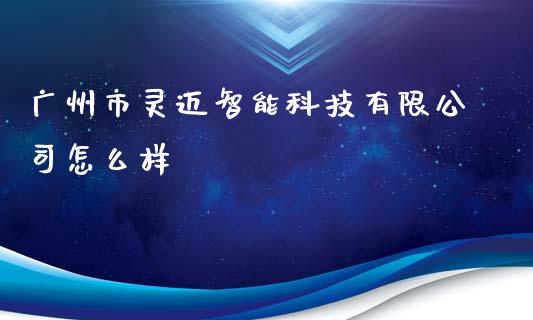 广州市灵迈智能科技有限公司怎么样_https://wap.lxcailiao.com_融资担保_第1张