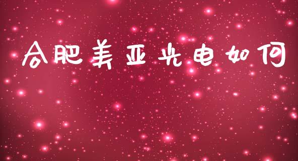 合肥美亚光电如何_https://wap.lxcailiao.com_股权投资_第1张