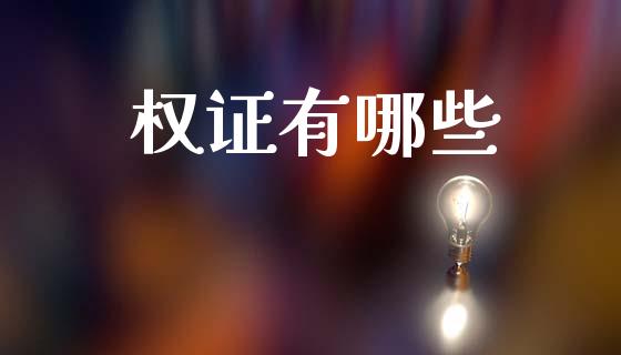 权证有哪些_https://wap.lxcailiao.com_财务管理_第1张