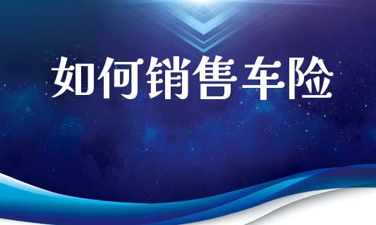 如何销售车险_https://wap.lxcailiao.com_股权投资_第1张
