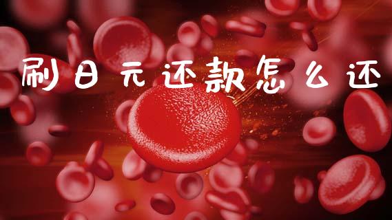 刷日元还款怎么还_https://wap.lxcailiao.com_金融监管_第1张