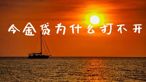今金贷为什么打不开_https://wap.lxcailiao.com_股权投资_第1张