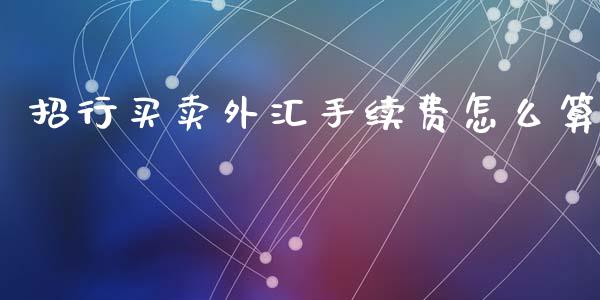 招行买卖外汇手续费怎么算_https://wap.lxcailiao.com_财务管理_第1张