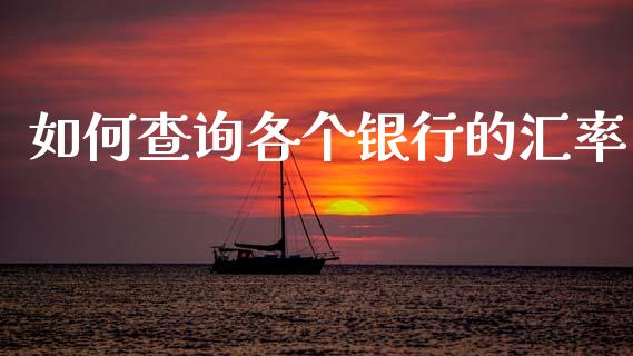 如何查询各个银行的汇率_https://wap.lxcailiao.com_融资担保_第1张