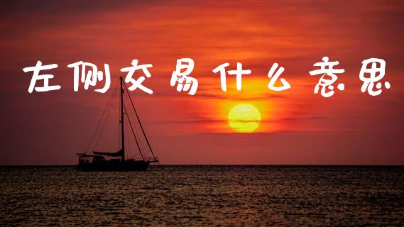 左侧交易什么意思_https://wap.lxcailiao.com_金融监管_第1张