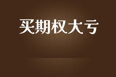买期权大亏_https://wap.lxcailiao.com_股权投资_第1张