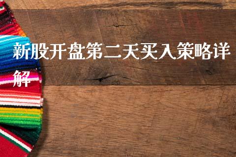 新股开盘第二天买入策略详解_https://wap.lxcailiao.com_融资担保_第1张