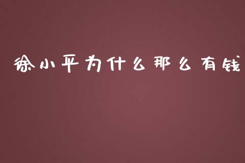 徐小平为什么那么有钱_https://wap.lxcailiao.com_财务管理_第1张
