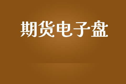 期货电子盘_https://wap.lxcailiao.com_金融监管_第1张