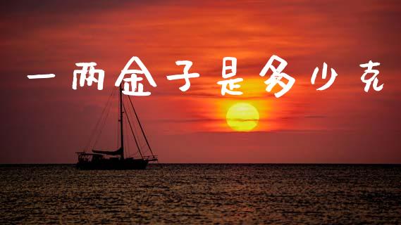 一两金子是多少克_https://wap.lxcailiao.com_金融监管_第1张