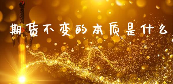 期货不变的本质是什么_https://wap.lxcailiao.com_财务管理_第1张