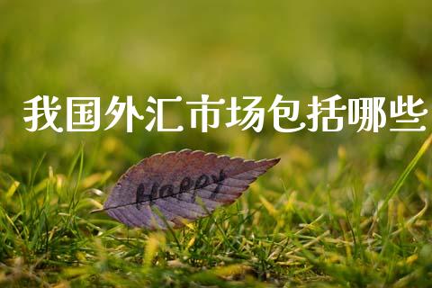 我国外汇市场包括哪些_https://wap.lxcailiao.com_金融监管_第1张