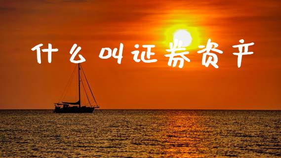 什么叫证券资产_https://wap.lxcailiao.com_财务管理_第1张