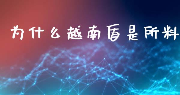 为什么越南盾是所料_https://wap.lxcailiao.com_股权投资_第1张