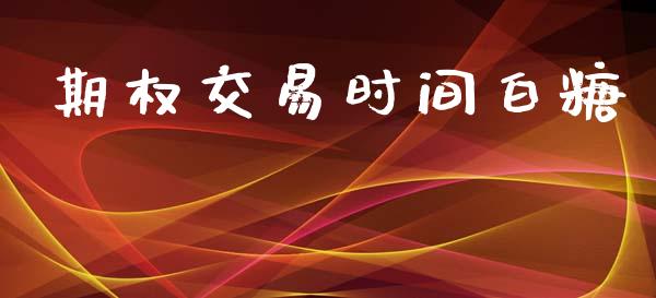 期权交易时间白糖_https://wap.lxcailiao.com_财务管理_第1张