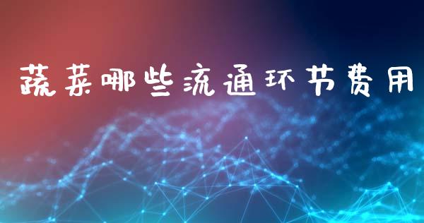 蔬菜哪些流通环节费用_https://wap.lxcailiao.com_金融监管_第1张