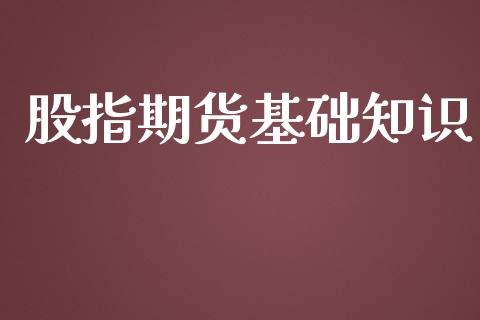 股指期货基础知识_https://wap.lxcailiao.com_金融监管_第1张