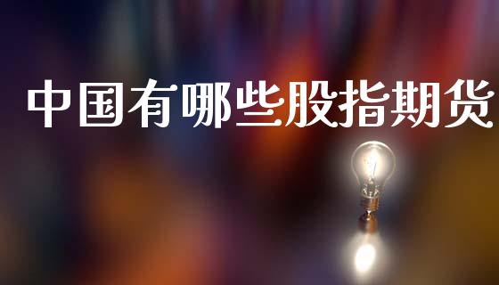 中国有哪些股指期货_https://wap.lxcailiao.com_财务管理_第1张
