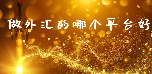 做外汇的哪个平台好_https://wap.lxcailiao.com_股权投资_第1张